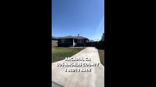 Arcadia Home For Sale | 3 bedrooms 2 bathrooms | Los Angeles Home Tour