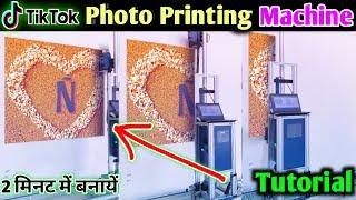 Photo printing machine tik tok || tik tok new trend || wall photo print effect tik tok