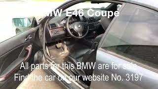 BMW E46 Coupé 330CI M54 2002 model 3.0L 231HK Transmission: Automatic Color: STAHL-GRAU (400)