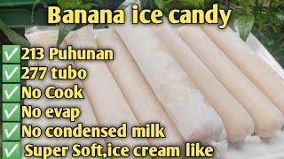 Ala ice cream sa lambot,No cook banana ice candy| Maila #pangnegosyo