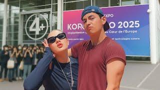 Today in Paris! V BTS Shuts Down the Expo With His Dance!