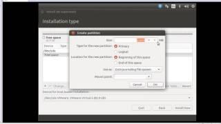How to create partitions of hard drive while installing in Linux ( Ubuntu )