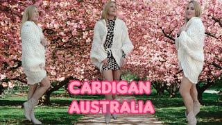 Cardigan Australia  Parte 1-2 realizado a crochet, parece Brioche a dos agujas