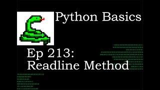 Python Basics Readline Method