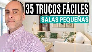 35 TRUCOS PARA DECORAR SALAS PEQUEÑAS |FÁCILES Y PODEROSOS