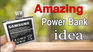 How to Make Power Bank From Old Cell phone Battery - DIY Homemade Power Bank