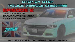 CREATING A NON ELS POLICE VEHICLE STEP BY STEP | EPISODE 2 | CARCOLS.META AND IN GAME! | ZMODELER 3