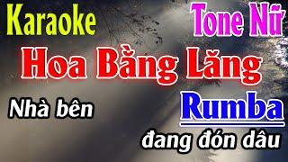 Hoa Bằng Lăng Karaoke Tone Nữ ( Am ) Nhạc Sống Rumba Karaoke Lâm Organ  -  Beat Mới