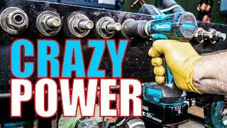 IMPRESSIVE POWER - NEW 18V Makita XWT14 Impact Wrench Review - [430 FT-LBS]