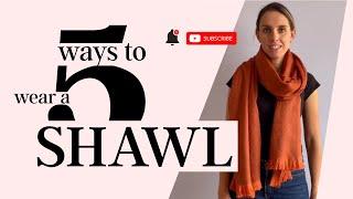 Different Ways To Wear Fancy Alpaca Shawls