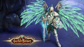 Guild of Heroes Game. Update ver 1.124.3 Path of Freedom. Peacekeeper skin with wings and footprints