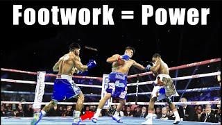 Learn To Use FOOTWORK for Punching POWER - Navarrete Boxing Breakdown