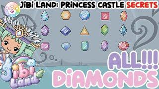 Jibi Land Princess Castle SECRETS - HOW TO GET ALL DIAMONDS! SEGREDOS Jibi Land - TODOS OS DIAMANTES