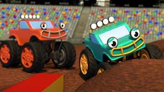 The Monster Trucks Song + more Classic Nursery Rhymes for Kids Songs | Gecko's Garage Truck Cartoon