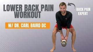 30 Minute Back Pain Workout w/ Chiropractor and Strength Coach | Level 3