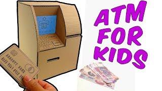 How to make an ATM from Cardboard for Kids