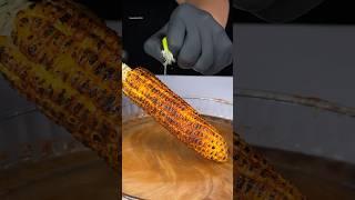 Spicy Roasted Corn In ASMR Style #asmr #food #cooking #mukbang #recipe #corn #spicyfood #sounds
