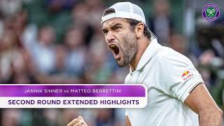 Italians in epic showdown | Jannik Sinner v Matteo Berrettini | Extended Highlights | Wimbledon 2024