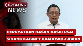 BREAKING NEWS - Konpers Hasan Nasbi, Menkomdigi Meutya Hafid, Mensesneg Prasetyo usai Sidang Kabinet