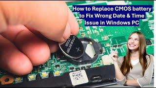 How to Change CMOS battery to Fix Wrong Date & Time Issue in Windows PC