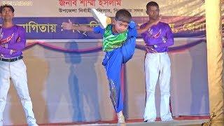 Excellent Body Bending Skills of a Kid Acrobat Performer