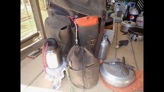 Three levels of containers for Bushcraft food and water preparation