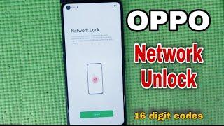 How to get oppo network unlock 16 digit code