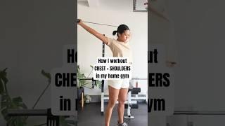 How I Workout Chest and Shoulders in my home gym #homegym #homeworkout #homefitness