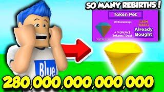 So I Bought The RAREST TOKEN PET In Rebirth Simulator AND GOT QUADRILLIONS OF REBIRTHS!! (Roblox)