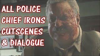 Resident Evil 2 - All Police Chief Irons Cutscenes & Dialogue