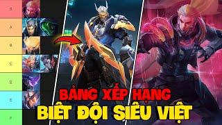 VUX XẾP HẠNG CÁC SKIN BIỆT ĐỘI SIÊU VIỆT TRONG LIÊN QUÂN MOBILE