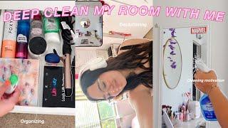 Deep clean my EXTREMELY messy room with me