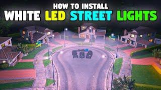 WHITE LED STREET LIGHTS INSTALLATION in GTA 5 (Hindi) / 27GameTech