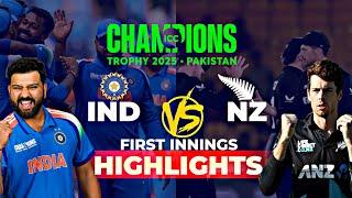 IND vs NZ: Champions Trophy 2025 Final – First Innings Thriller