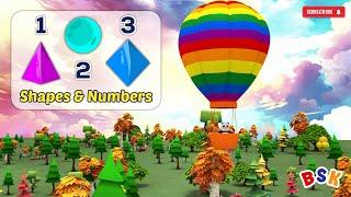 Learn Shapes & Numbers with Bright Star Kids: Circle, Square, Triangle & Counting Fun!