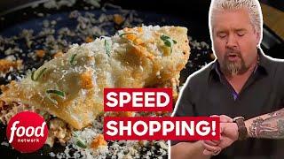 Contestants Only Have FOUR Minutes To Shop For TWO Dishes?! | Guy's Grocery Games