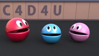 PacMan 3D V3 with Jelly  ️ C4D4U