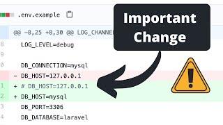 [REVERTED BACK] Laravel .env.example Default DB Host Change