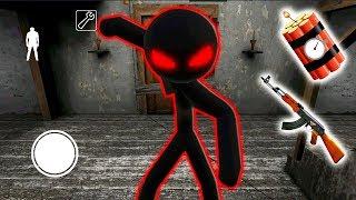 ЗЛОЙ УЧИТЕЛЬ СТИКМЕН СОШЁЛ С УМА - Stickman Neighbor Teacher Escape Русский Стикман