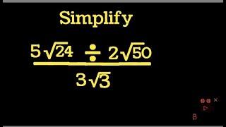 Simplification of Irrational Number