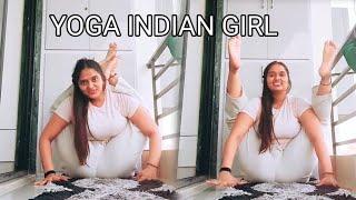 my morning yoga workout || YOGA INDIAN GIRL||  #yogafitness , #yogaindiangirl , #yogamotivation