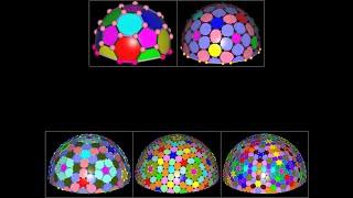 Geodesic Dome Goldberg polyhedron(I n, n) n=1~5