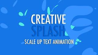 How to create a scale up text animation in After Effects