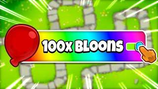 100x bloons on Monkey Meadow