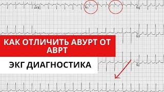 Наджелудочковые тахикардии. Как отличить АВУРТ от АВРТ. ЭКГ диагностика.