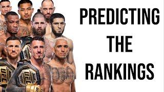 Predicting The UFC Rankings In Every Division In 1 Year