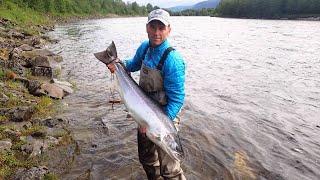 Salmon fishing on the Gaula river 2017 - Atlantic salmon 110 cm. 13,880 kg.