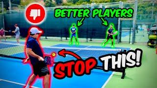 How To Beat "BETTER" Players in Pickleball (Higher-Level Players)