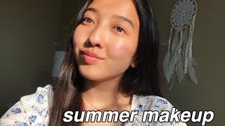 my chill summer makeup routine 