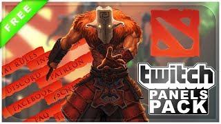 Dota 2 Twitch Panels | FREE DOWNLOAD